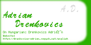 adrian drenkovics business card